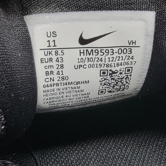 Nike Run Defy Women's Road Running Black Shoes HM9593-003 Size 11 New - Picture 4 of 9